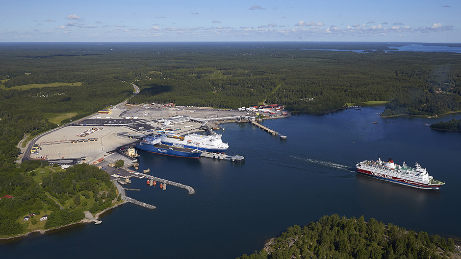 Aerial view of Port of Kapellskär