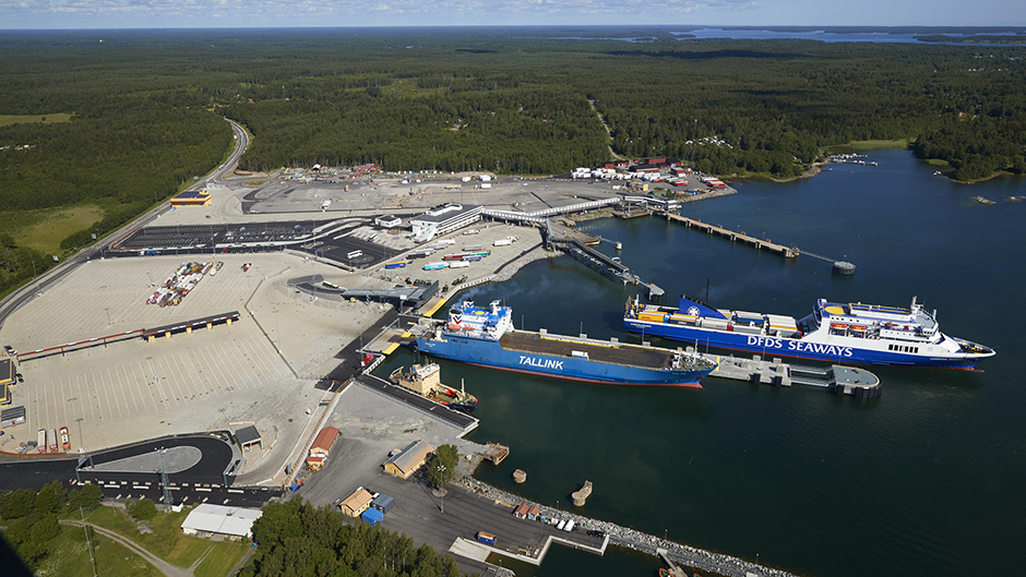 Aerial view of Port of Kapellskär