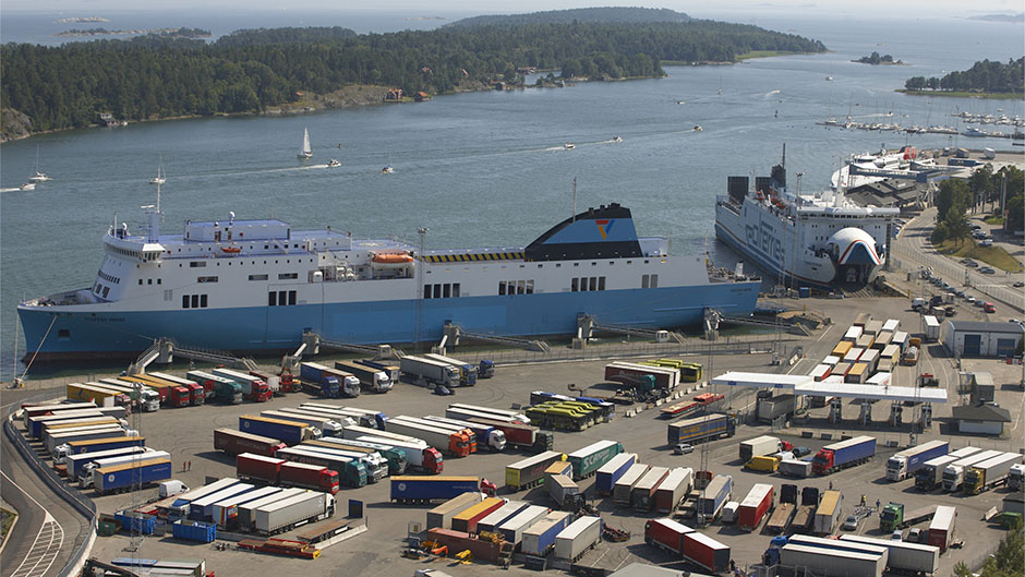 Aerial photo of Port of Nynäshamn