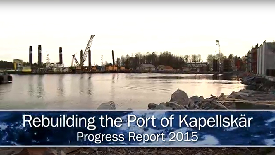Screen shot from the new film about Port of Kapellskär