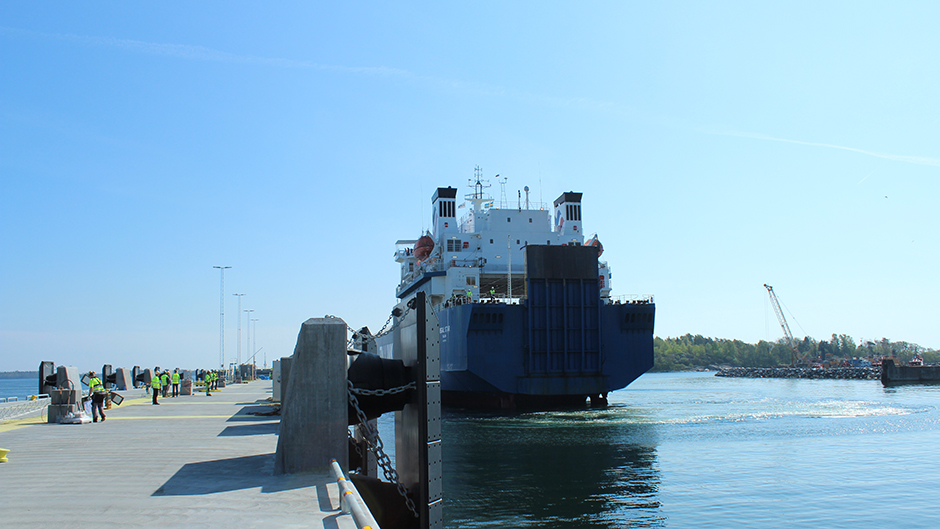New pier in Kapellskär