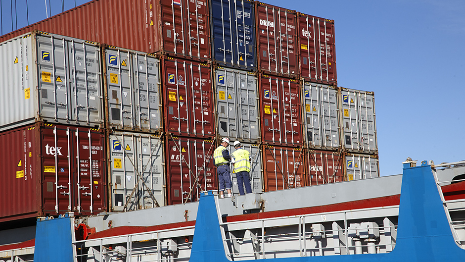 Containers in Frihamnen
