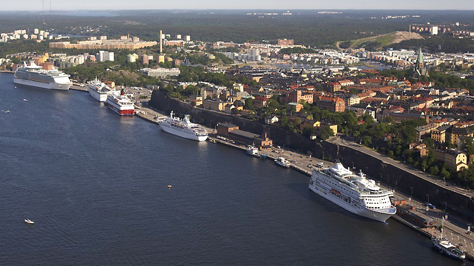 Aerial view of Stadsgården and Masthamnen