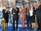 Royals cutting the ribbon at Stockholm Norvik Port