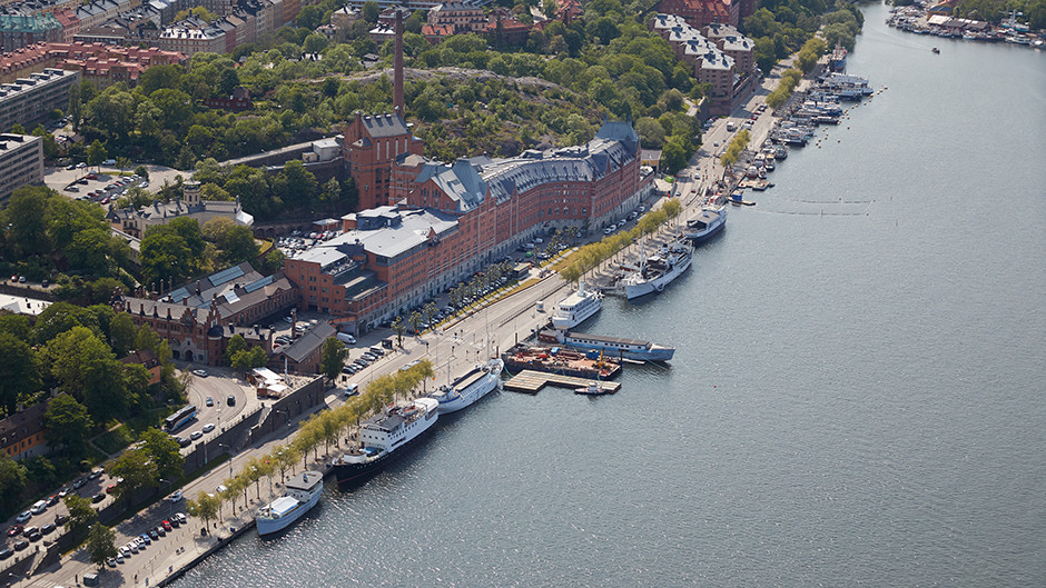 Flygbild över Söder Mälarstrand