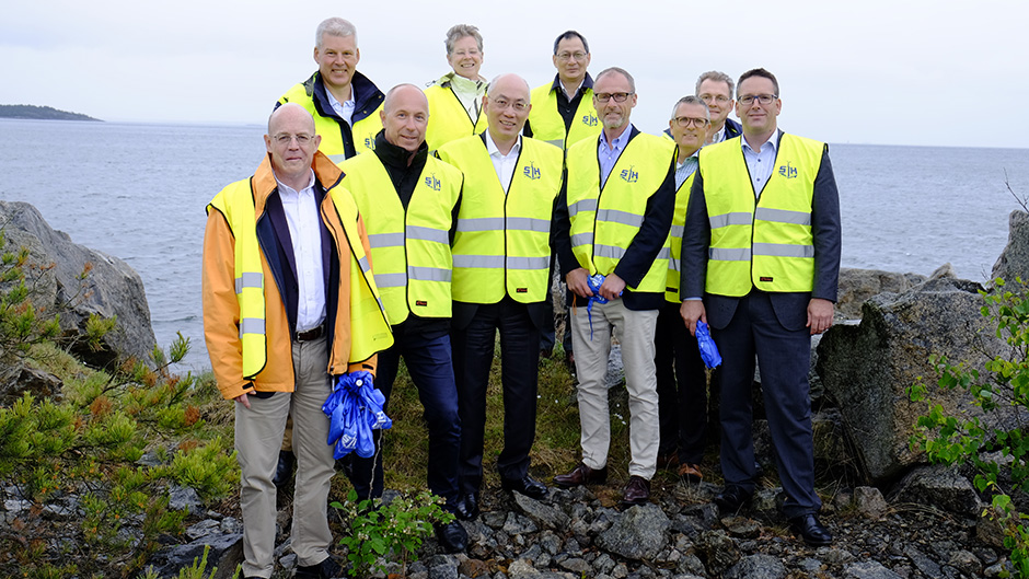 Hutchison, HPH, visits Norvikudden outside Nynäshamn