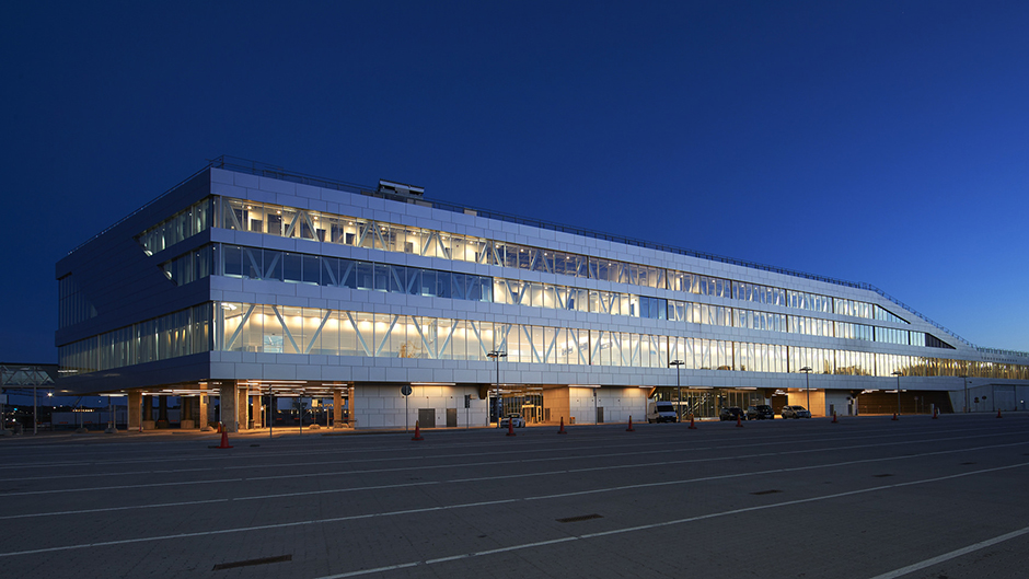 Värta Terminal in the evening