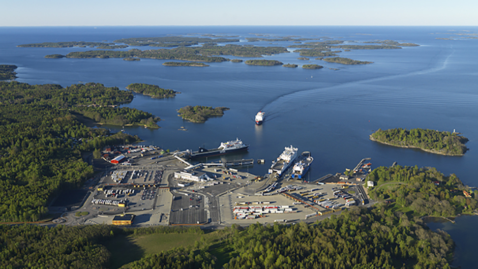 Aerial photo of Port of Kapellskär