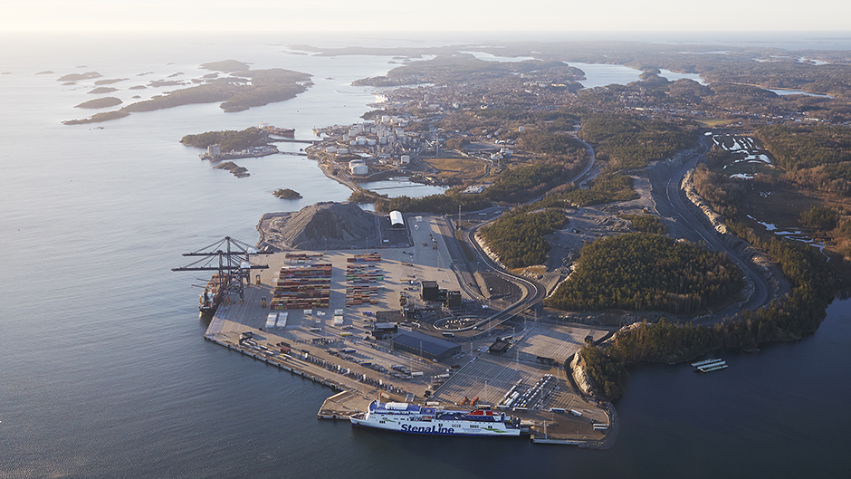 Aerial photo of Stockholm Norvik Port