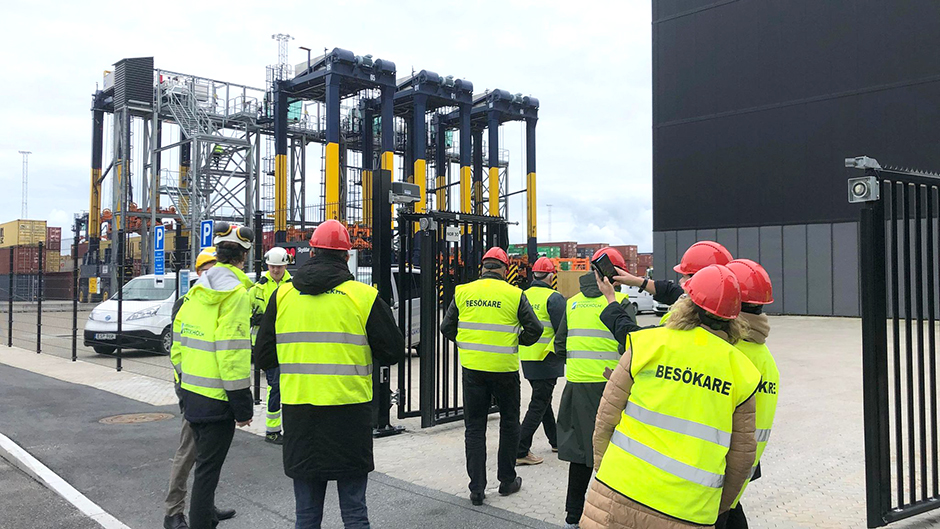 Finnhub visitors at Stockholm Norvik Port