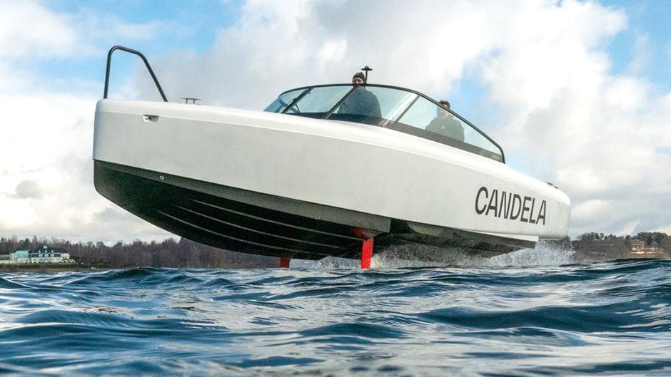 One of Candela's vessels on the go