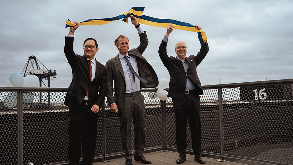 Inauguration ceremony at Stockholm Norvik Port