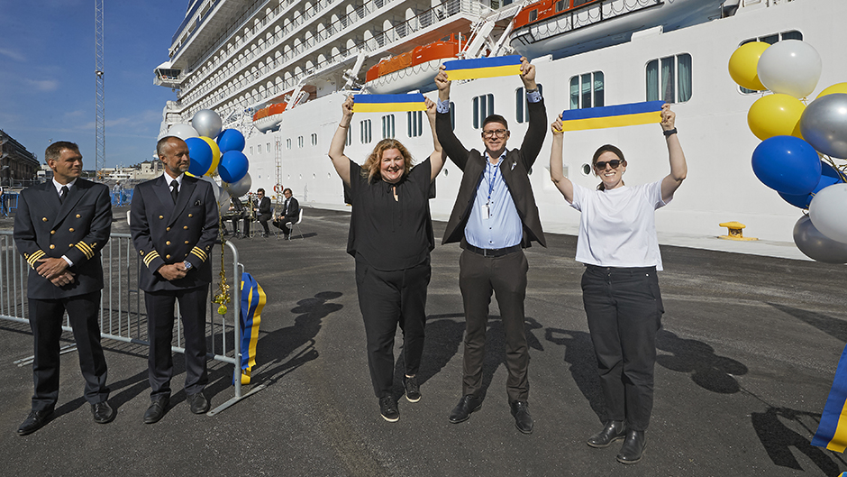 Caroline Strand, Stefan Scheja and Johanna Bruce at the inauguration