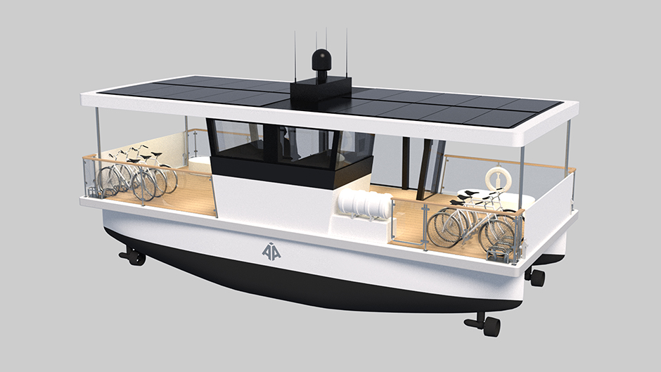 Prototype of the new autonomously operated ferry