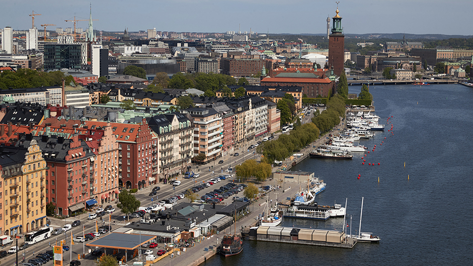Aerial view of Norr Mälarstrand