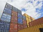 Containers stacked on top of each other