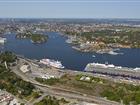 Aerial view of the central part of Stockholm