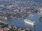 Aerial photo of the central part of Stockholm