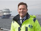 Joakim Larsson on the quay in front of Mein Schiff 1