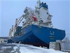 Vessel loaded with housing modules at Frihamnen Port