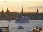 Cruise vessel in central Stockholm