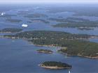 Aerial photo of Stockholm´s archipelago