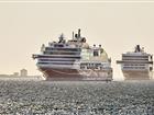 Viking Grace and Viking Glory at sea